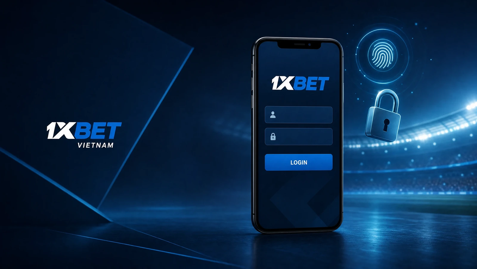 1xBet Vietnam login screen on a phone
